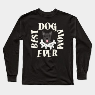 Best Dog Mom Ever Puppy Shirt Long Sleeve T-Shirt